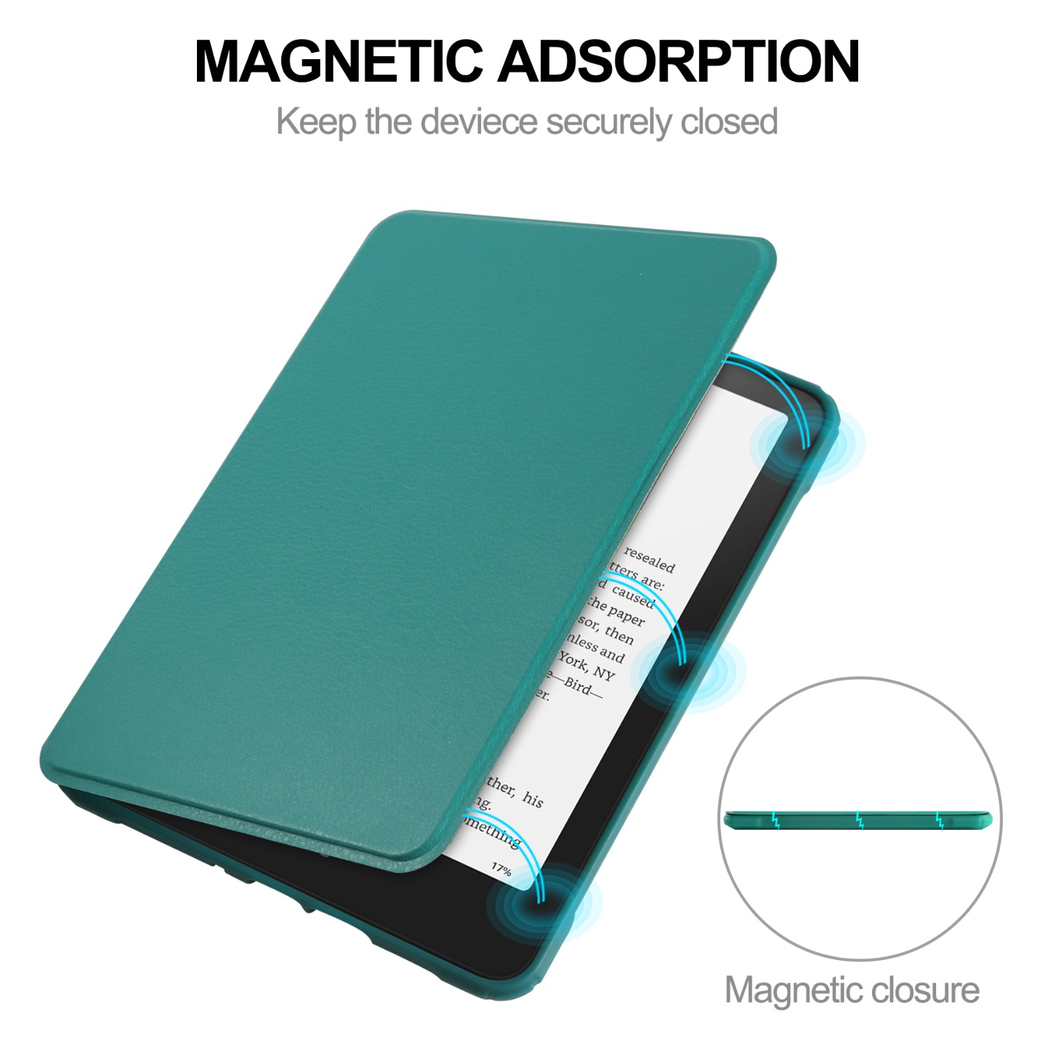 Fodral till alla 7 -tums kindle paperwhite 12th generationen och kindle colorsoft signature edition, mjukt tpu-bakstycke i akryl