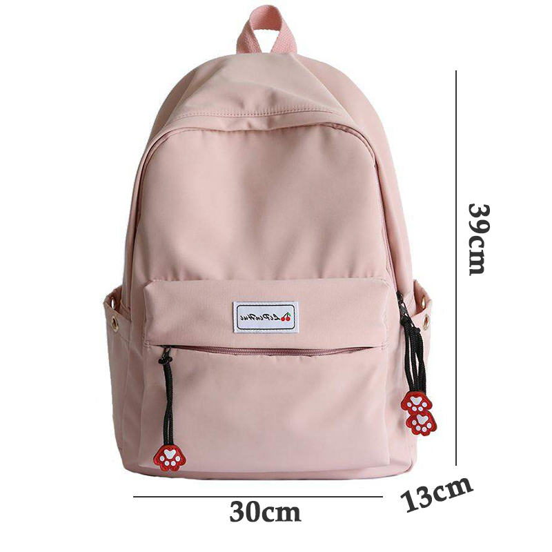 Sacs de lycée adolescent pour filles sac à dos adolescent femmes sacs à livres léger doux Oxford noir collège étudiant cartable femme