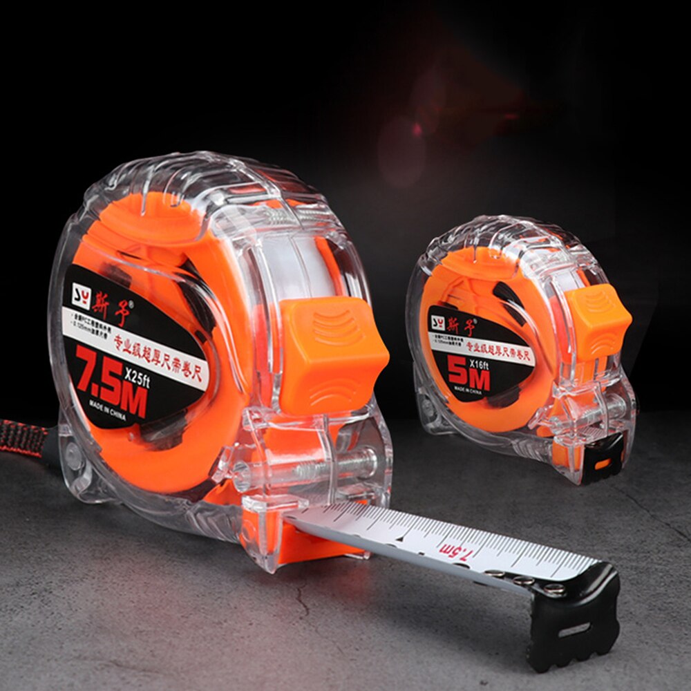 5M/7.5M Steel Measure Tape Steel Tapes Retractable Tapeline Woodworking Tools Measurement Metric System Gauging Tools