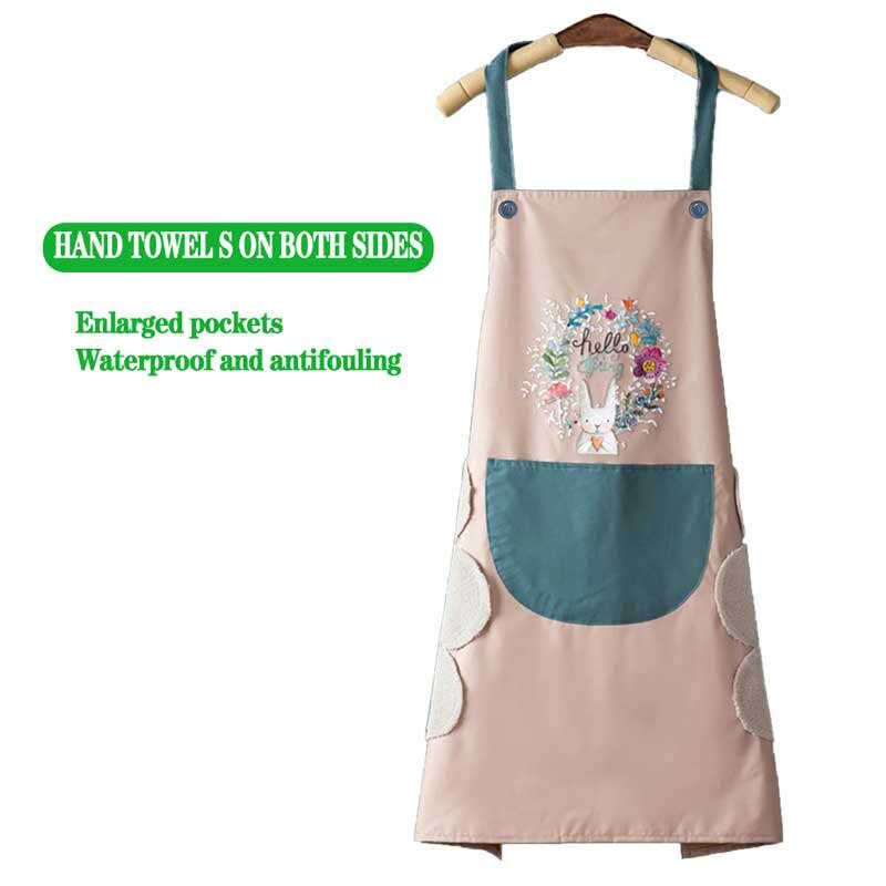 Delantales de Cocina para Hombre y Mujer, Mandil Impermeable a Prueba de Aceite y Agua, Accesorios Domésticos para Hornear: 02-68x72cm