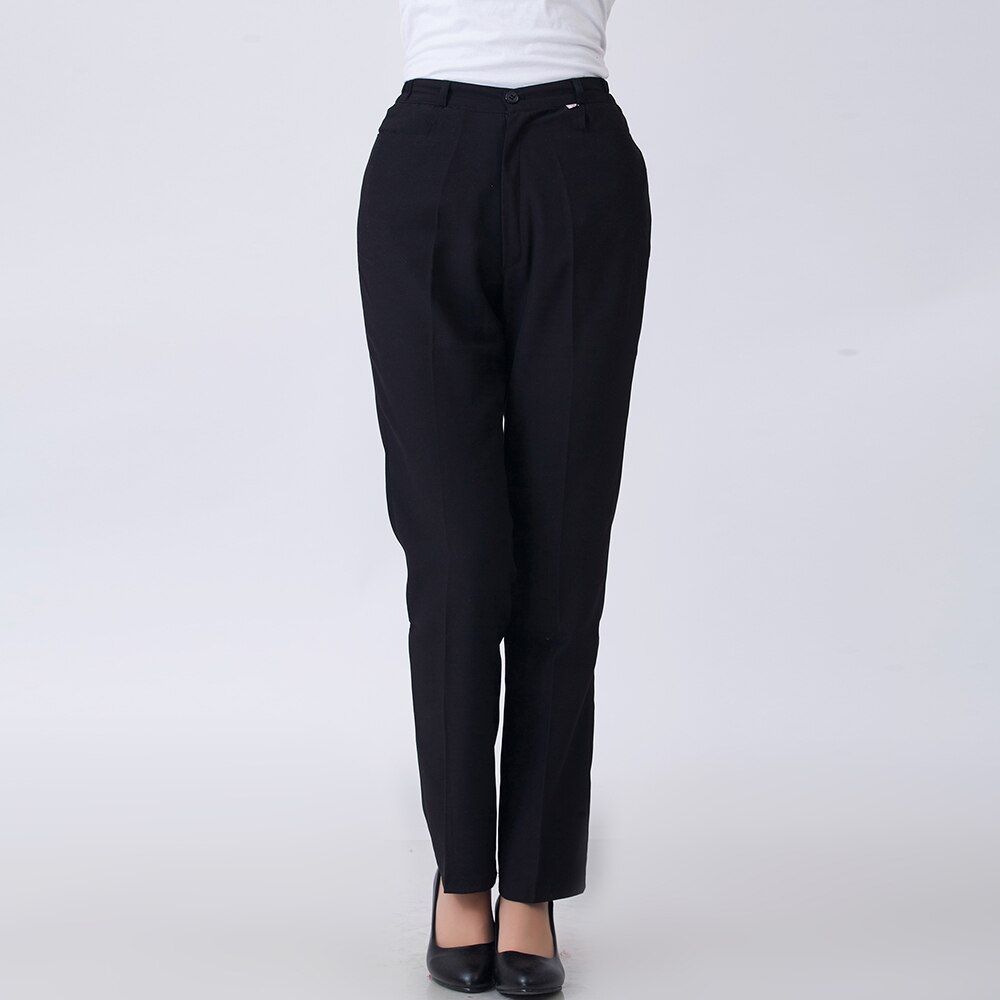 Män kvinnor svarta arbetskläder byxor restaurang kök matservering bageri kafé servitör spis byxor uniformsbyxor