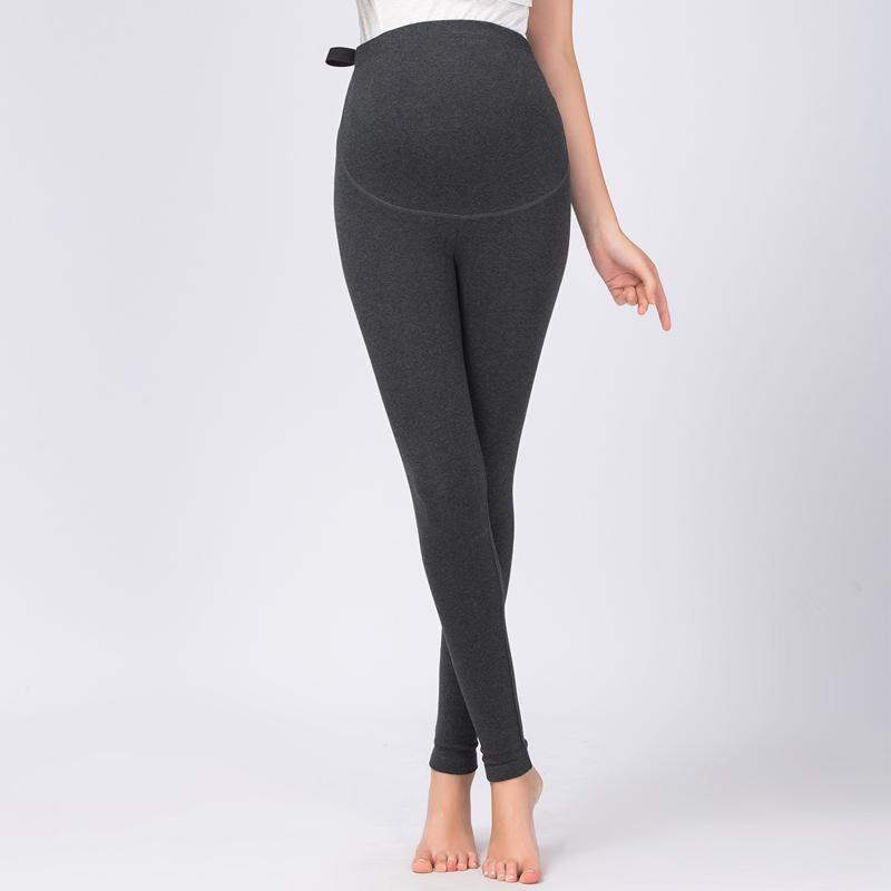 Leggings gravide kvinder 3-9 måneder gravidbukser forår høj forlænge elastisk stof. komfortabel. størrelse ml xl xxl xxxl: Højhus grå / 3xl