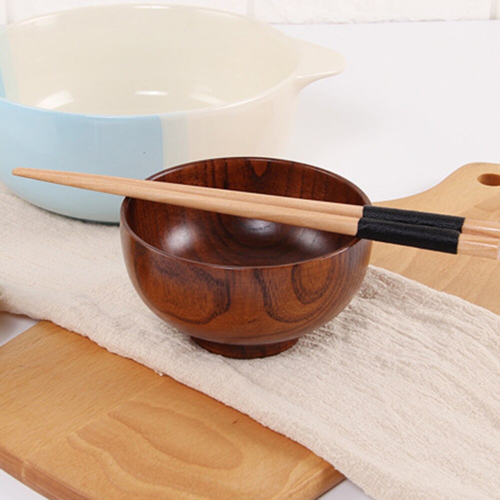Japanese-Style Natural Handmade Wood Baby Chopsticks Japan/china Eating Ware Chop Sticks With String Round
