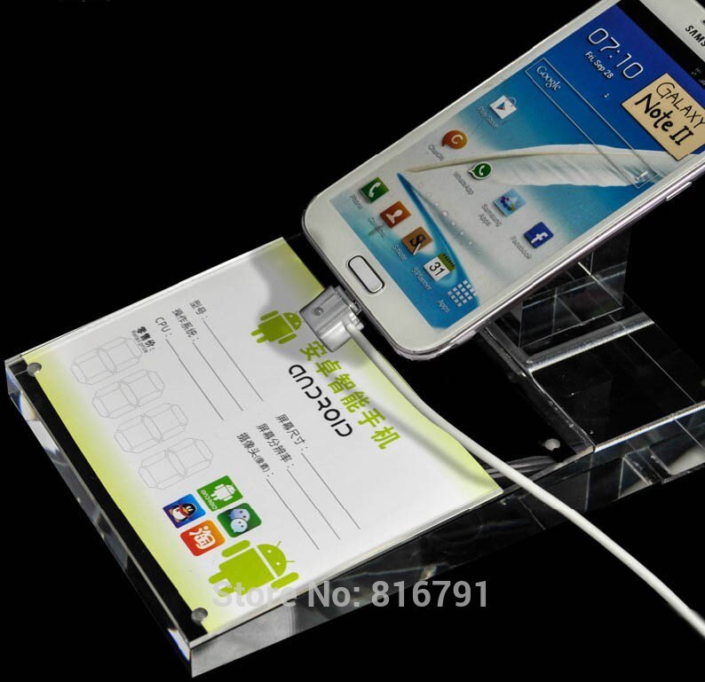 Solid Acrylic Cell Phone Display Stand for Mobile Retail Holder Support