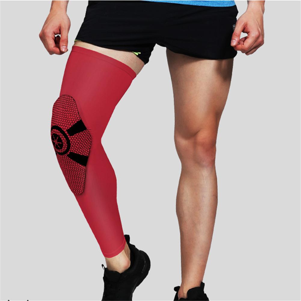 Rijden sportartikelen crashbestendige heren basketbal kniebeschermers brace knieondersteuning sport kniemouw beenwarmers fiets kniebeschermers