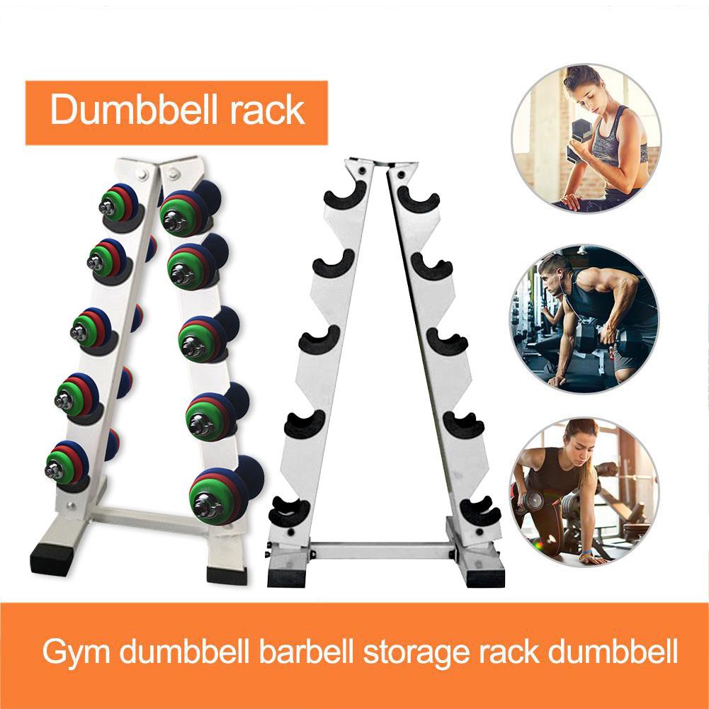 A-Frame Dumbbell Rack Heavy Duty 5 Tier Weight Rack Stand for Home Gym