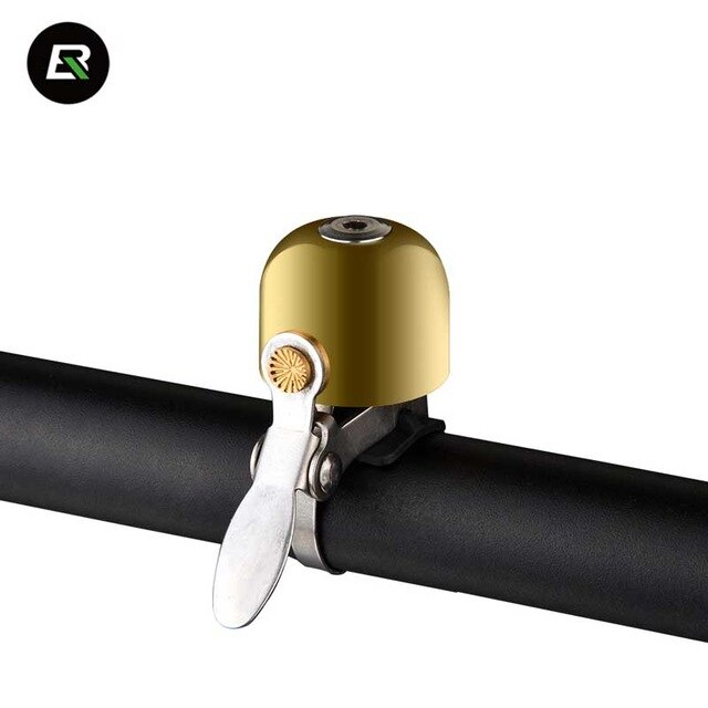 ROCKBROS Bicycle Bike Bell Portable Mini MTB Mountain Road Bike Horn Cycling Safety Alarm Warning Ring Bicycle Accessories: Golden2