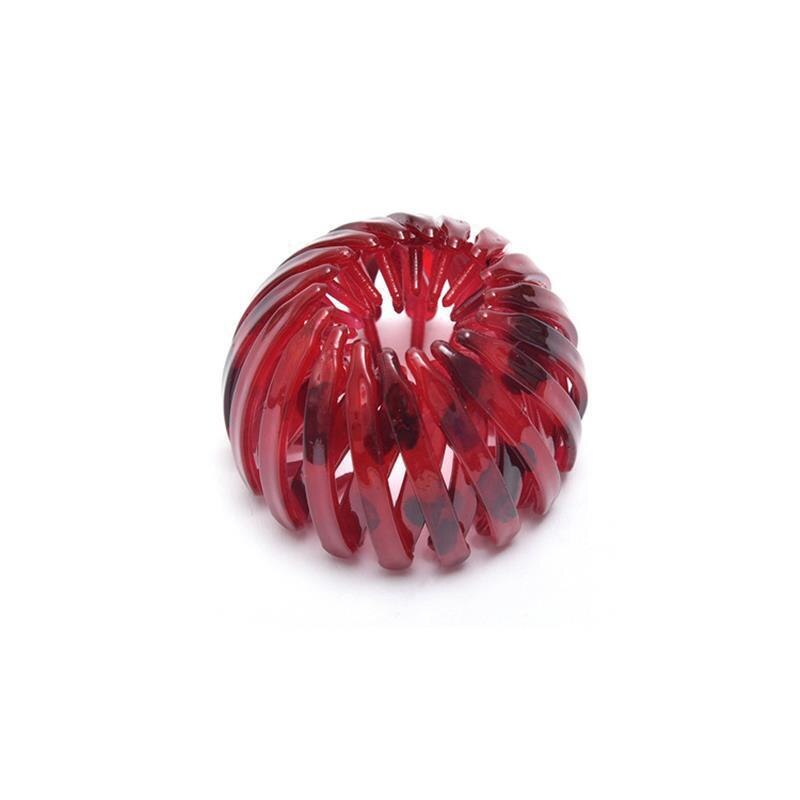 AMORCOME moda kobiety włosy kok pazur dziewczyny klamra do włosów Grab Barrettes Solid Color spinka do włosów ogon klamra włosy w koński ogon akcesoria: A-2
