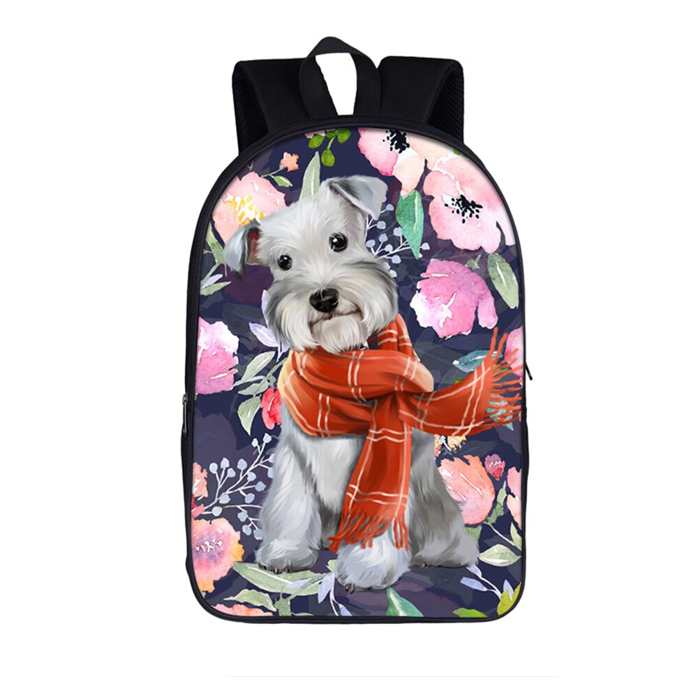 cute Yorkshire Terrier dog print backpack women rucksack children school bags for teenager girls daypack kids bookbag: 16yorkshire06