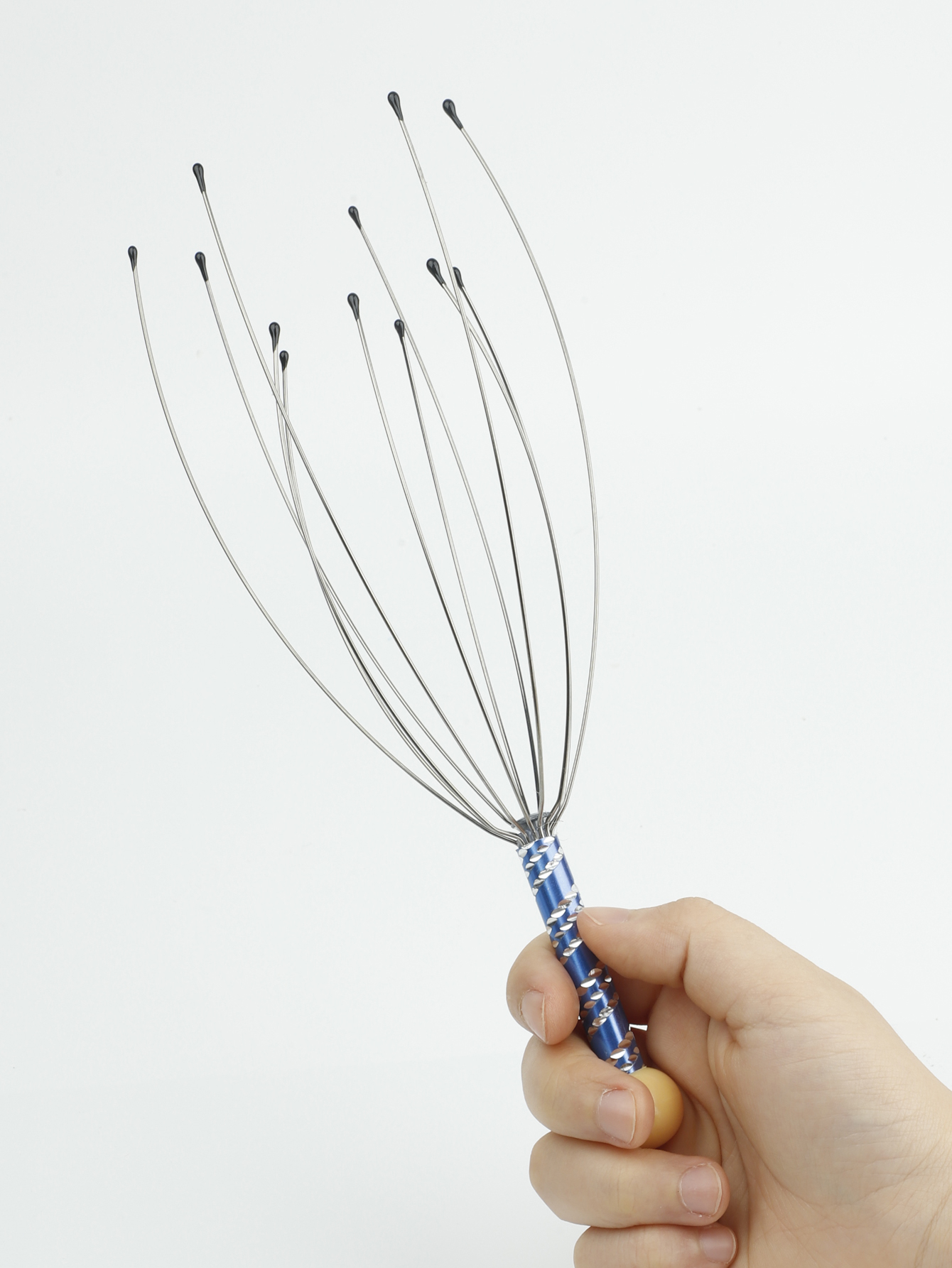 1/2sopus Head Massager Hoofdhuid Massage Klauw Soul Extractor Verlicht Spanning Spier Ontspanning Relief Vermoeidheid Massager Care Tools: Rood