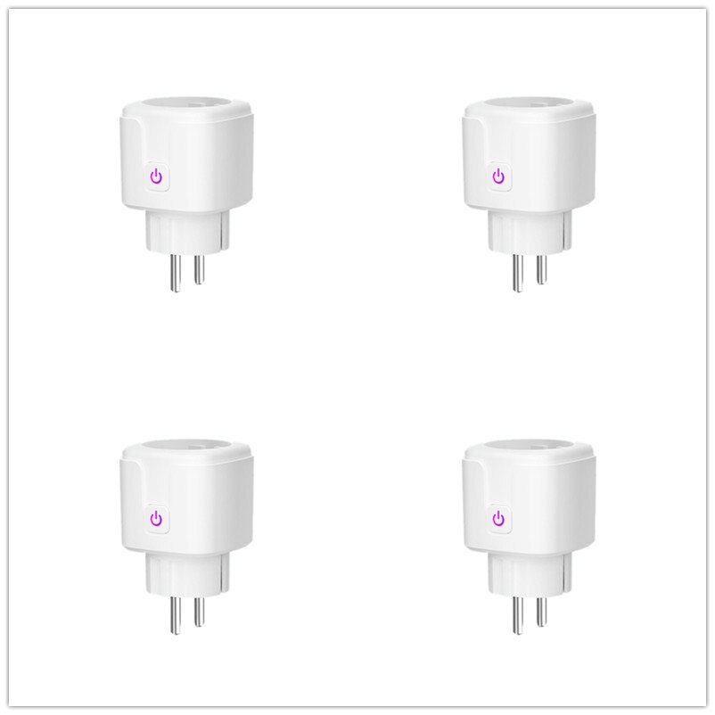 WiFi Smart Plug EU US UK Adaptor Wireless Remote Voice Control Power Energy Monitor Outlet Timer Socket for Alexa Google Home: 4 PCS