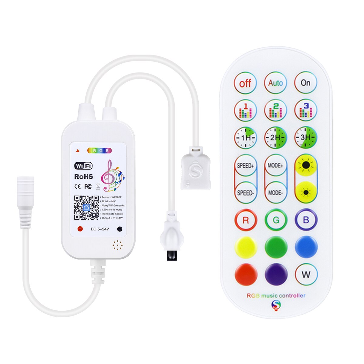 Tuya Samrt Leven Wifi Controller Met Ir Afstandsbediening Led Strip Accessoire Voor Rgb Licht 5050 2835 Alexa Google Thuis: Default Title