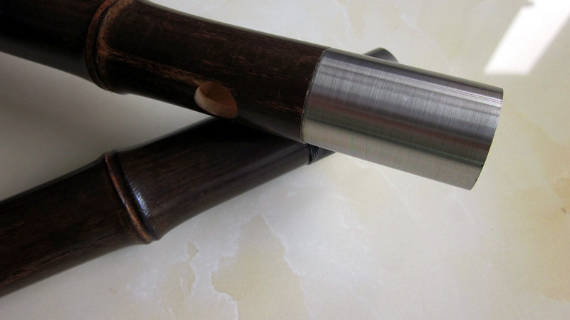 Chinese bitter bamboo flute transversal open hole flauta white copper Plug panflute dizi