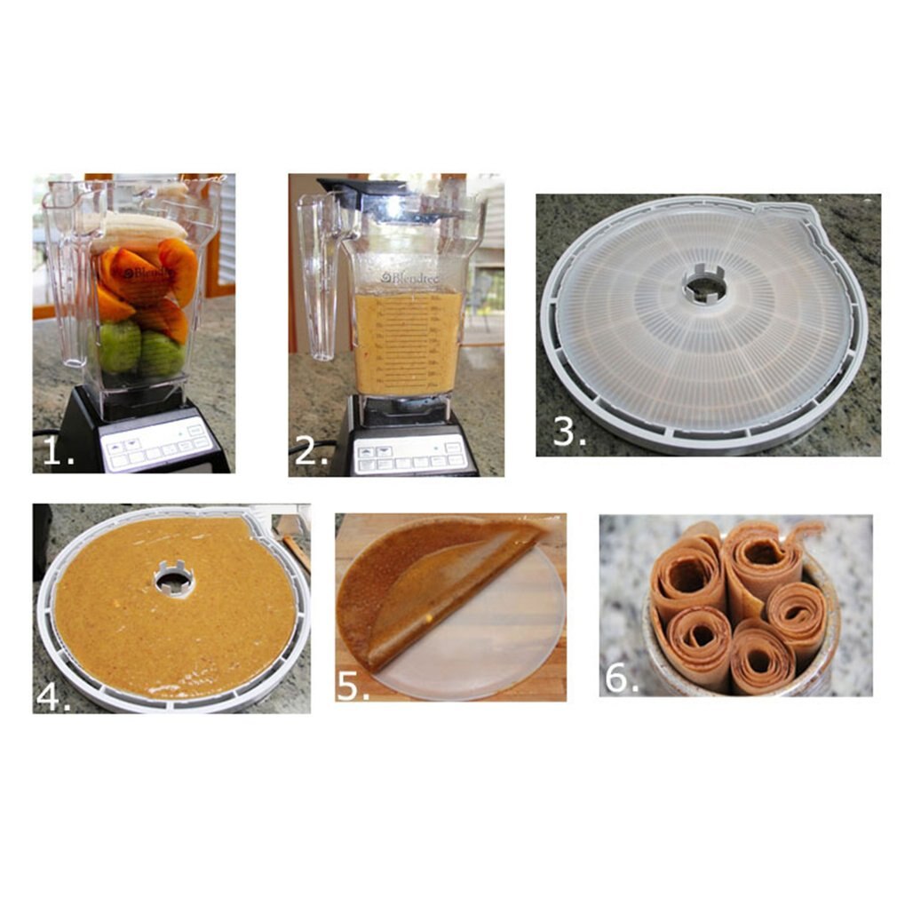Deshidratador de frutas a prueba de fugas, herramienta de silicona redonda para pelar hojas enrolladas, bandeja para vegetales, accesorios de cocina, secador de alimentos respetuoso con el medio ambiente