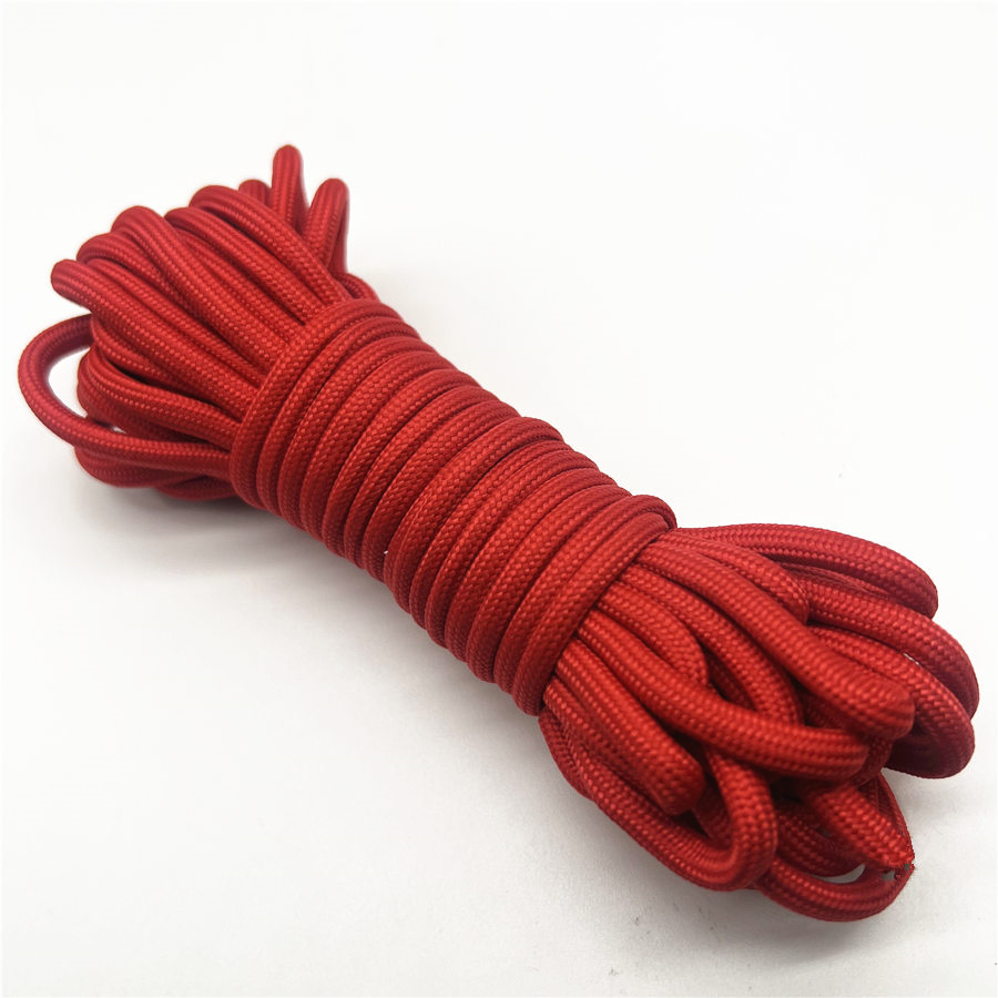 1 pièces 5yards 6mm Paracord Parachute cordon lanière tente corde Guyline Mil Spec Type pour randonnée Camping: Cuivre antique