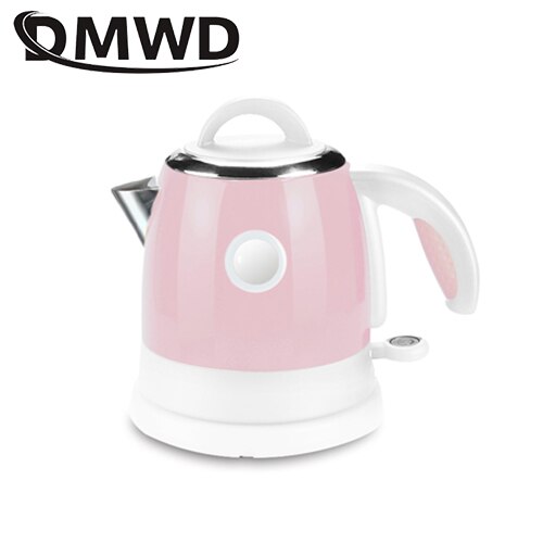 Long Spout Mouth Stainless Steel Heating Water Boiler Electric Kettle Auto Power off Boiling Heater Drip Coffee Tea Pot 0.8L: pink