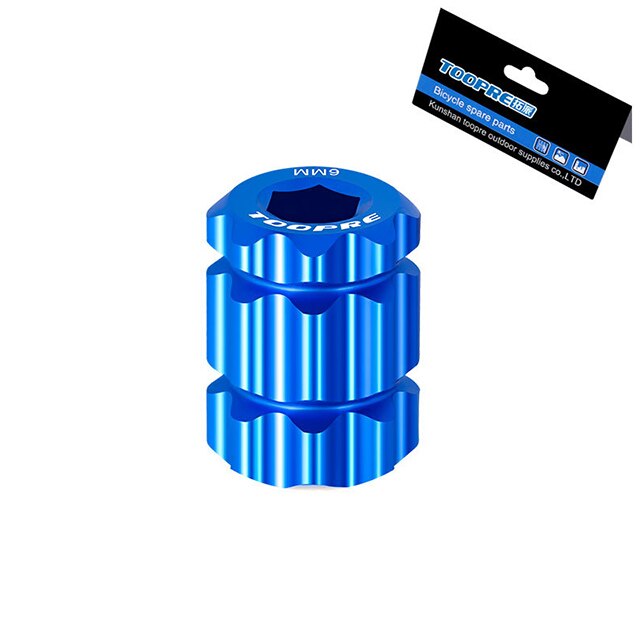 Fiets crank demontage gereedschap aluminiumlegering mtb racefiets crankstel arm afdekking gereedschap kettingwielsleutel fietsaccessoires: Blauw
