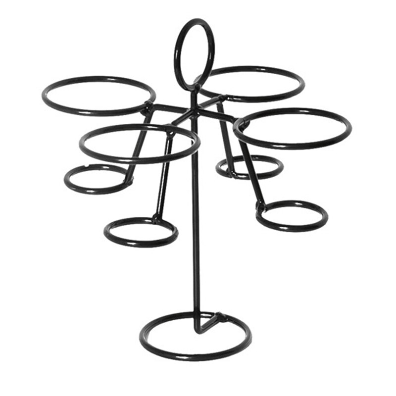 Czarny żelazny stożek lody stojak stożek stożek stojak mini lody bukiet stojak: FIOLETOWY