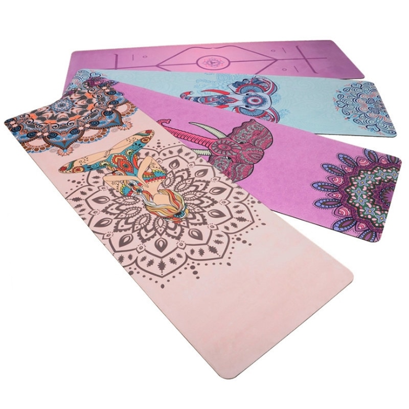 AMYOGA Yoga Mat - 183x61cm - TPE, Suede, Natural Rubber - Non-slip, Sweatproof, Body Alignment