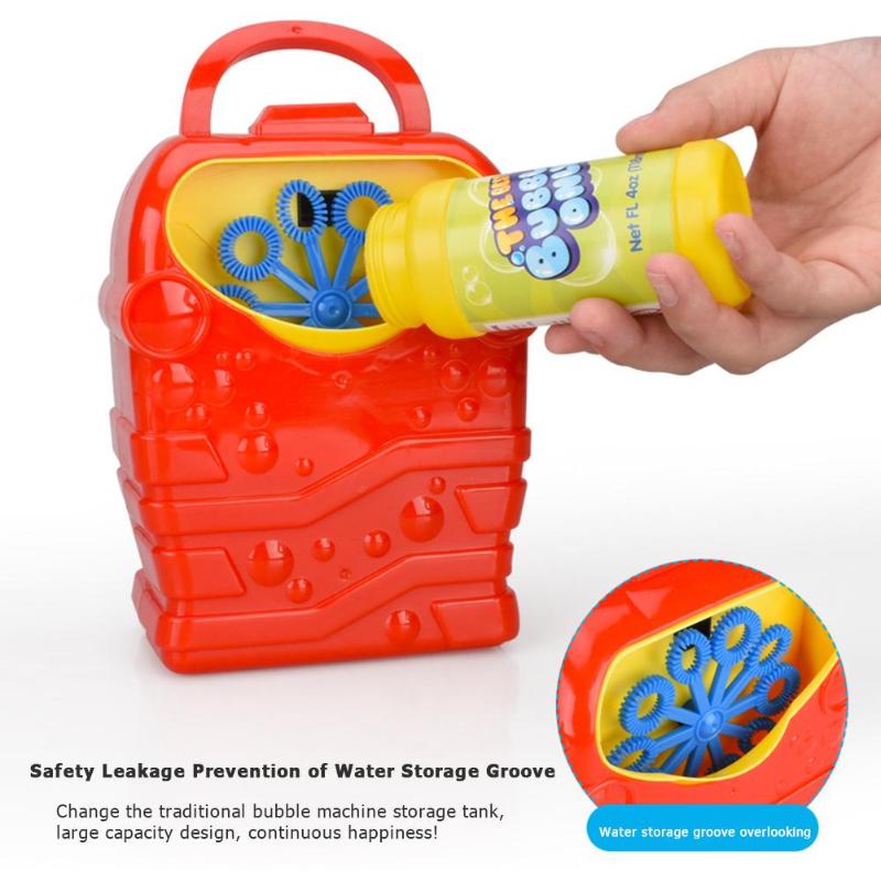 Kinder Elektrische Blase Maschine Maker Spielzeug Kinder Automatische Blase Gebläse Spielzeug Baby Außen Lustige Wasser Spielen Spielzeug Party Dekoration