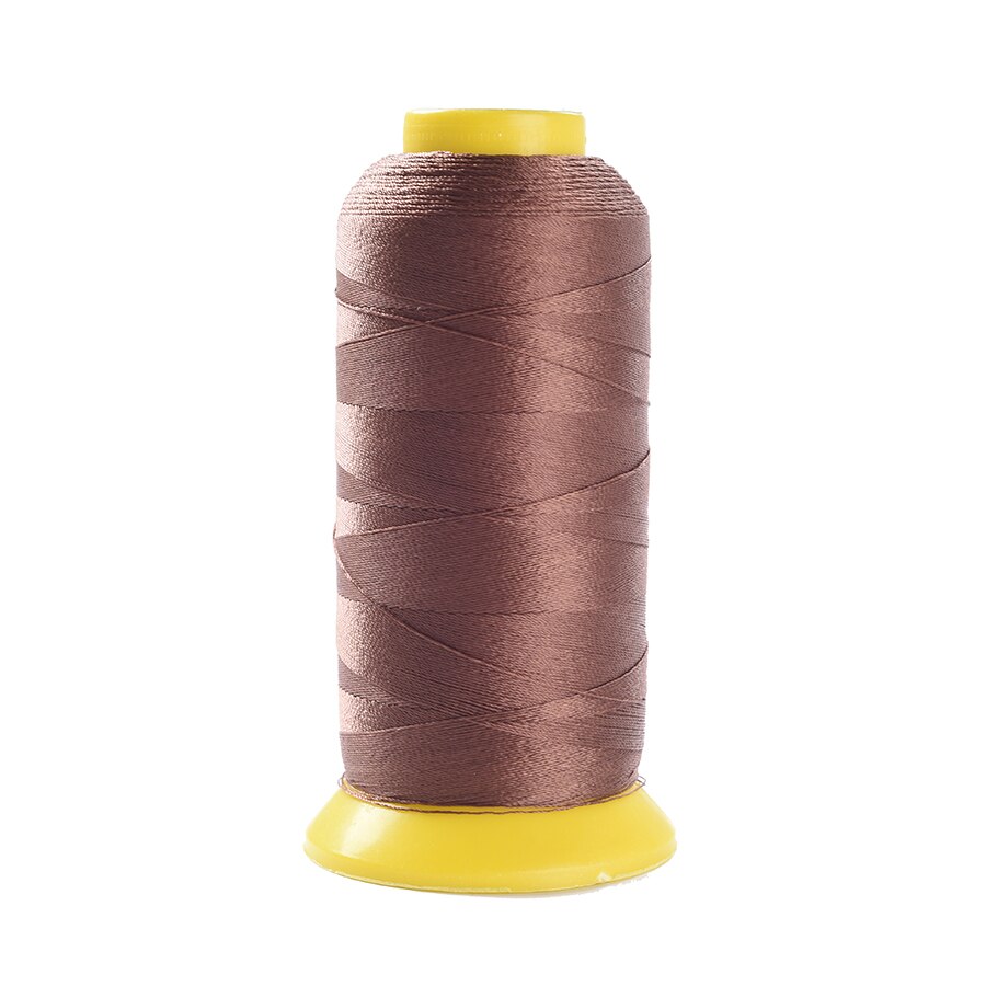 Alileader Goedkope Draad Voor Maken Pruiken Naaien Weven Threads 1500M Lengte Nylon Haar Weven Draad Voor Pruik Maken Gereedschap zwart: Medium brown