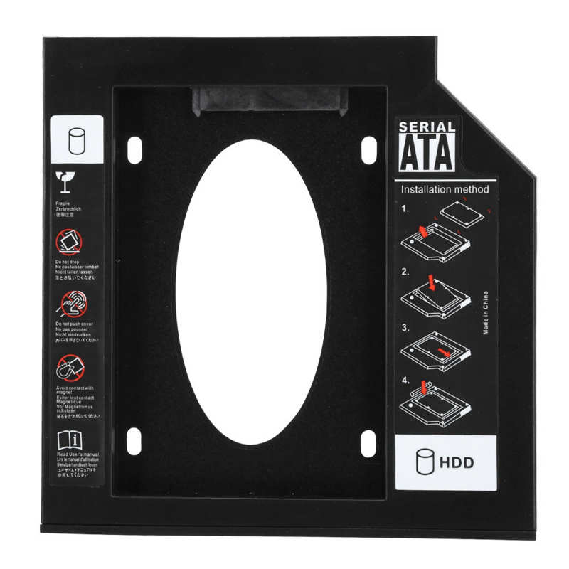 Universal 7-9.5mm Notebook Optical Drive SSD/HDD Hard Drive Carrier MSATA/NGFF