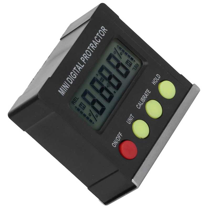 Electronic Level and Angle Gauge Digital Protractor Inclinometer Magnetic Digital Angle Gauge Angle Finder Battery Powered for