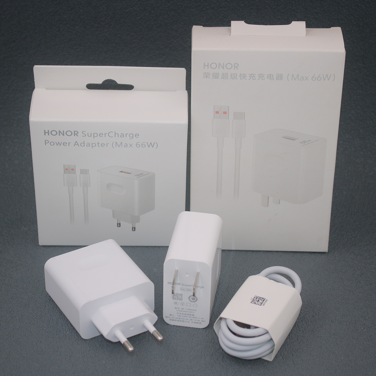 originale Honor 66W caricabatterie SuperCharge potenza adattatore 6A USB C cavo per Honor Magia 7 6 5 4 pro V2 V3 VS2 100 90 80 70 60 pro