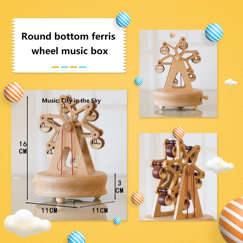 Home Decor Birthday Music Box Music Box Home Decoration Multiple Shapes Music Boxes