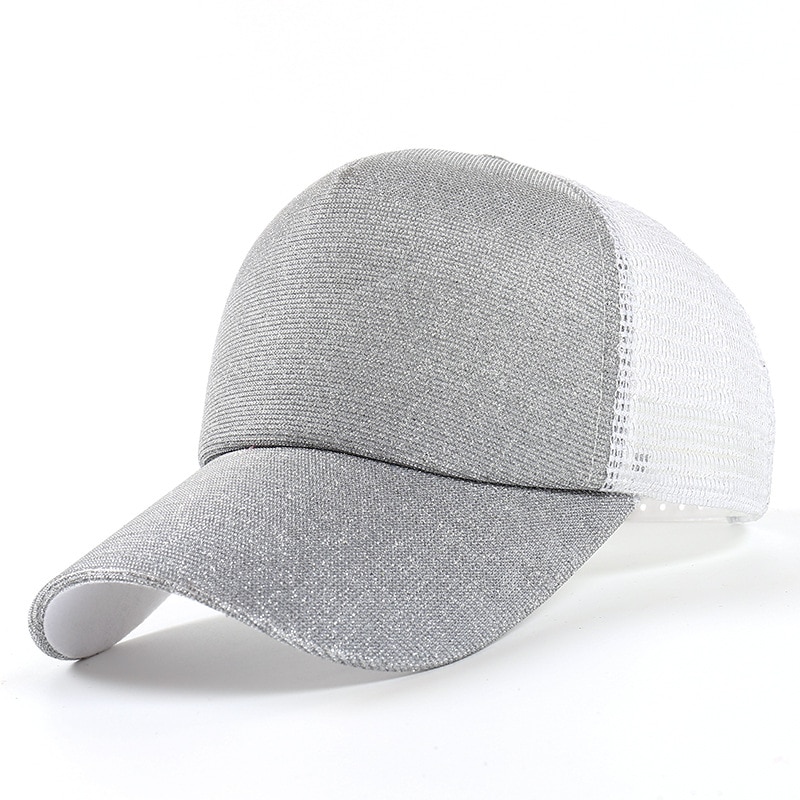 Casual Baseball Cap Unisex Verstelbare Mens Vrouwen Cap Shiny Gradiënt Kleur Hoed Multi Kleur Sport Caps Koppels Mesh Hoed Voor volwassen