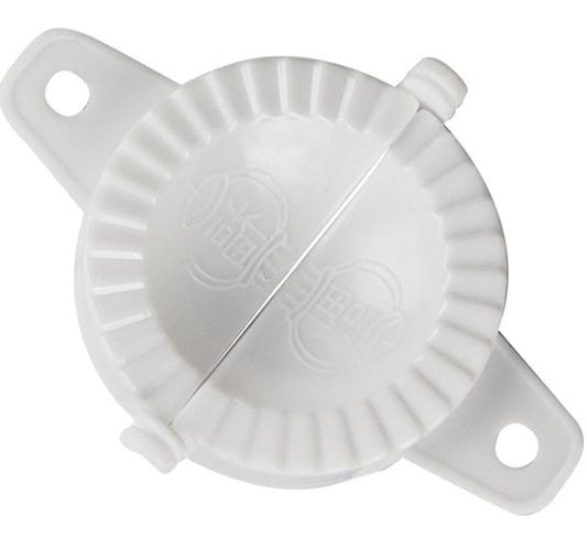 Gør-det-selv dumplings værktøj hvede halm jiaozi pierogi form dumpling form clips bageforme wienerbrød køkkentilbehør: Hvid