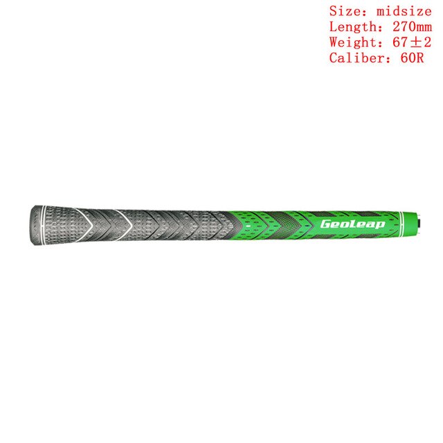 Golf irons Grip Midsize and standard Multicompound Golf club Grips Carbon Yarn 8pcs/l: green midsize