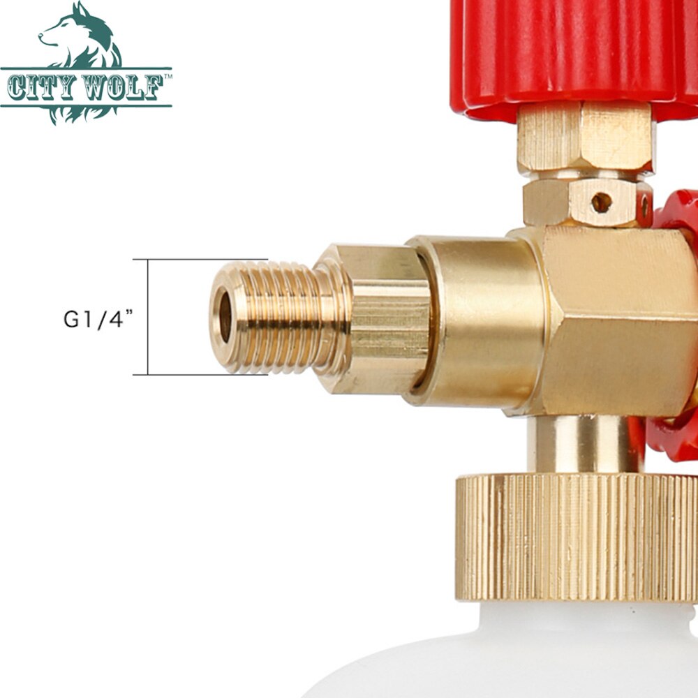 High pressure washer snow foam lance deck foam karcher K series carfloor wall cleaning accessory city wolf