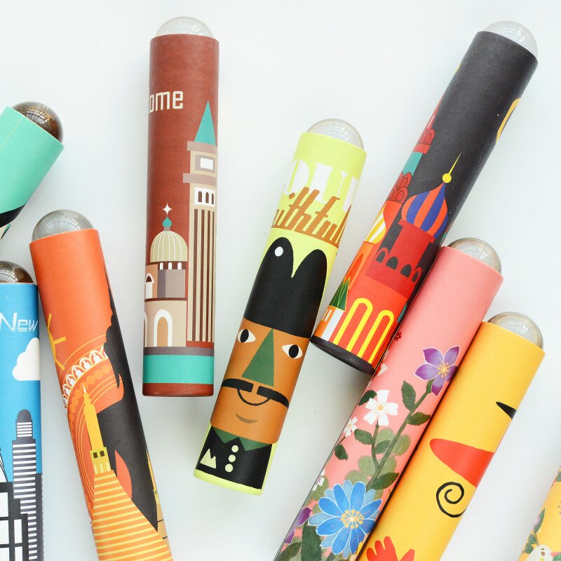 Fantasierijke Cartoon Caleidoscoop Fancy Magic Kleurrijke Zintuiglijke Educatief Draaien Periscope Speelgoed Voor Kinderen Verjaardagscadeautjes