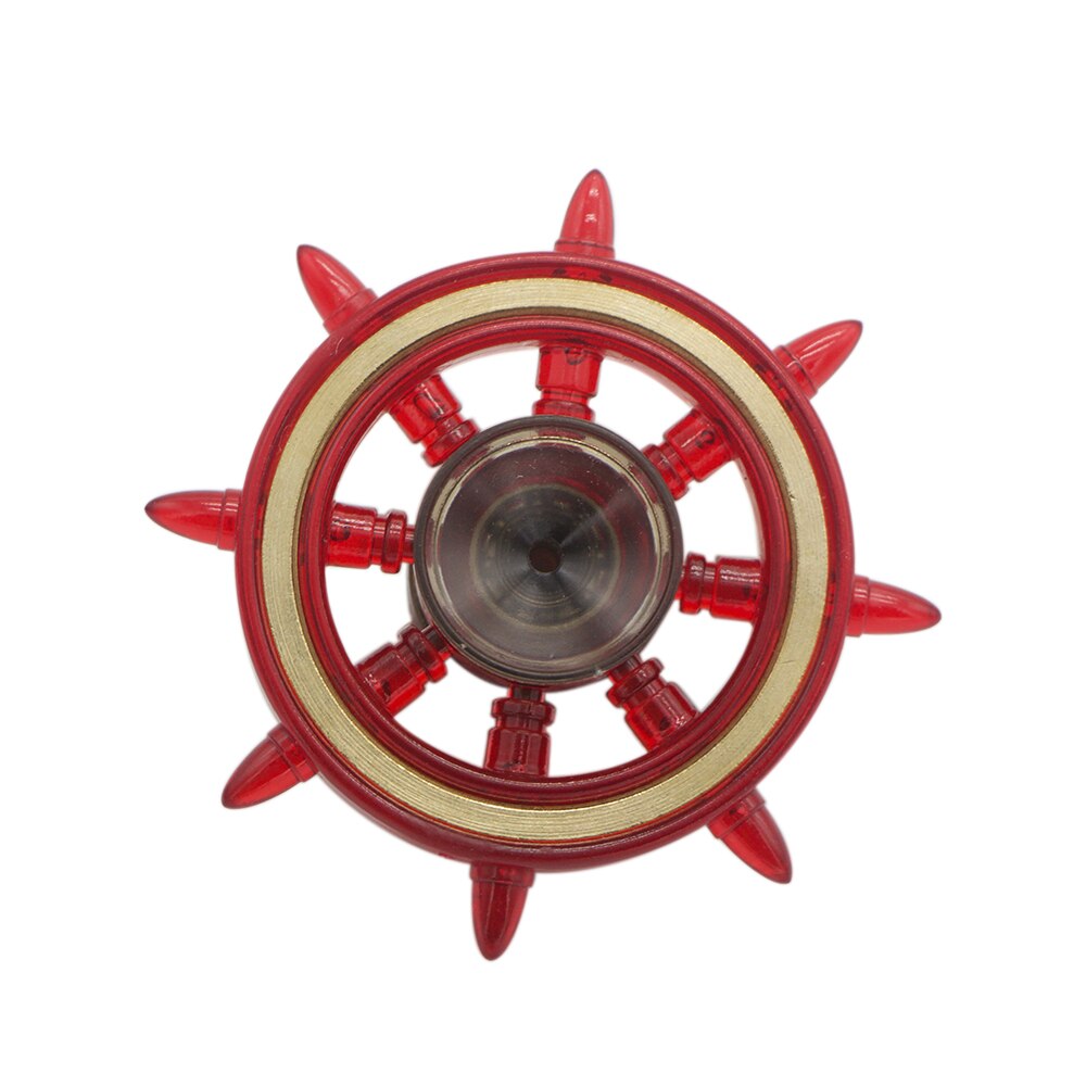 Fidget Hand Vinger Messing Velg Spinner Bureau Speelgoed Stress Reducer voor Fidgeters Angst Autisme ADHD: red3