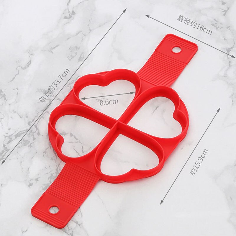 Naleśnikarka 7 otworów okrągła kuchnia DIY foremka robić pankejków smażenie na naleśniki jajowar pomocnicy BPA trzepnięcie kuchnia formularz bezpłatne silii B3H1: 1