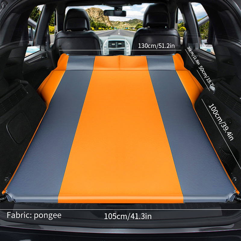 Special offer Car Mattress SUV Automatic car inflatable bed SUV air mattress rear travel bed SLEEPING MAT: double-orange5cm