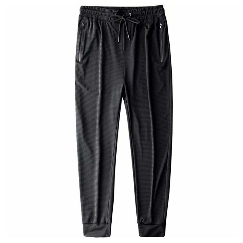 Pantalones deportivos elásticos para hombre, pantalón fino de verano