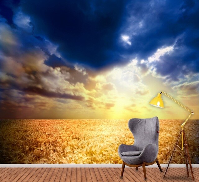 Sky Yellow Field Wallpaper 289469656