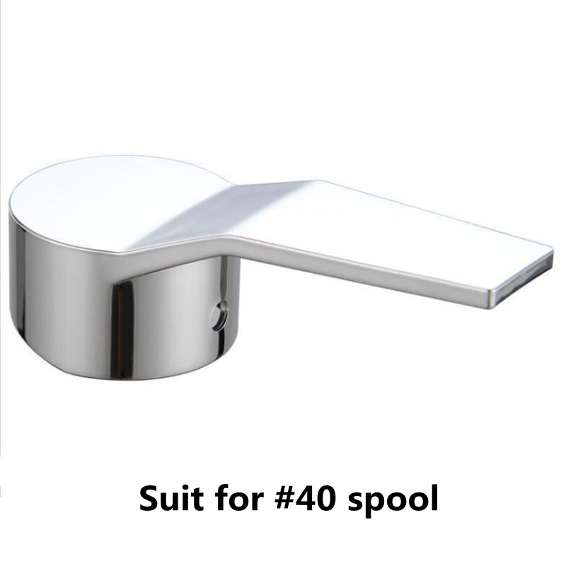 Bathroom Faucet Single Metal Lever Handle Kit 35mm 40mm For single lever pressure balance bath and shower faucets Accessories: 40mm-Plastic