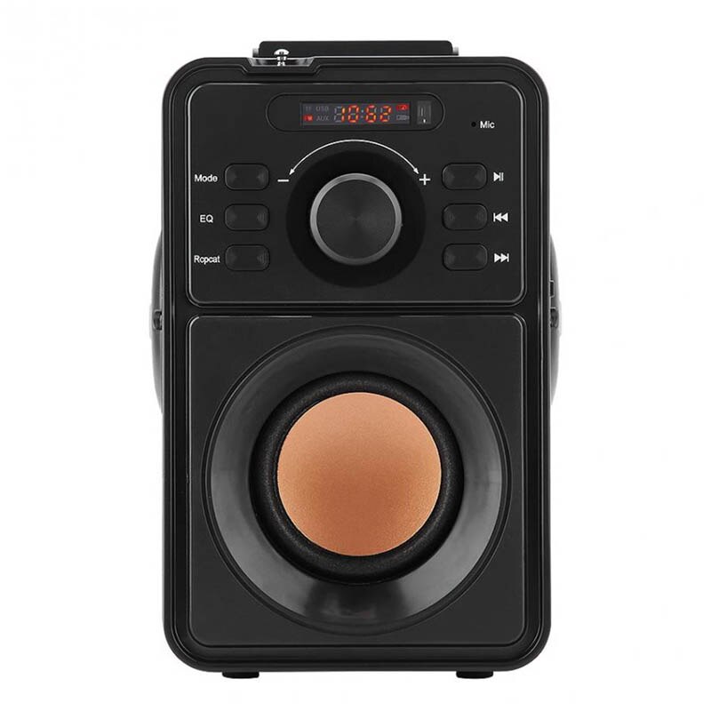 Handheld Stereo Wireless Bluetooth Digital Lcd Speaker Outdoor Speaker Support Tf Usb Aux Fm Remote Control: Default Title