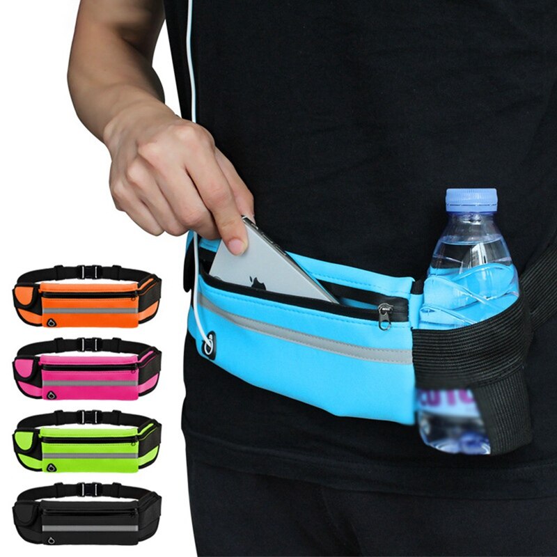 Reizen Multifunctionele Sport Pocket Mini Fanny Pack Voor Draagbare Handige Usb Taille Waterdichte Telefoon Riem Tas