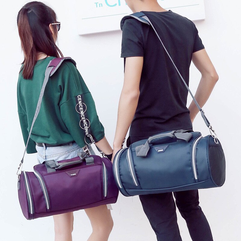 Märke stor weekender duffle bag nylon åkpåse populära paket tygväskor crossbody åkpåsar