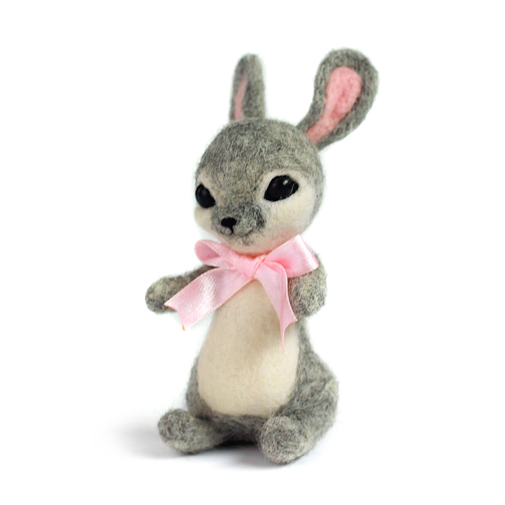 Christmas Needle Felting Kit for Beginner Animal Wool Felting Set Handmade Needlework Non Finished Felt Kit English Manual: M