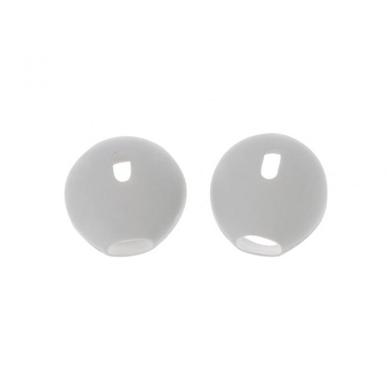 Funda de silicona blanda para auriculares, almohadillas para auriculares para iPhone, Samsung, Xiaomi, Huawei, 1 par: Gray