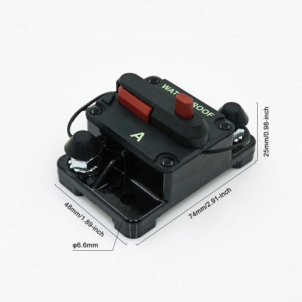 12V Resettable Surface Mount Thermal 30AMP CIRCUIT BREAKER HIGH AMP, WATER PROOF,