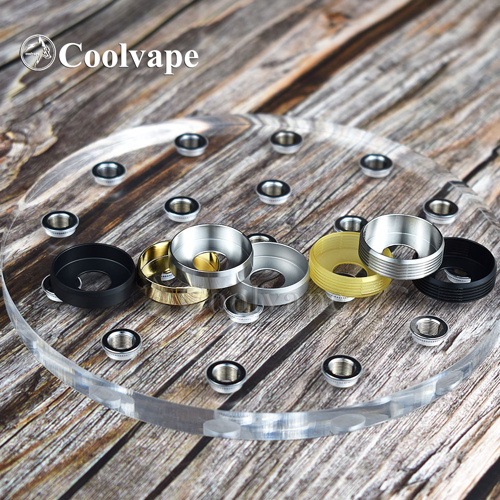 Coolvape 24mm Armor Beauty Ring POM PEI dissipatore di calore in acciaio inossidabile 316 per atomizzatore rda rta 22mm con accessori per serbatoio del flusso d&#39;aria