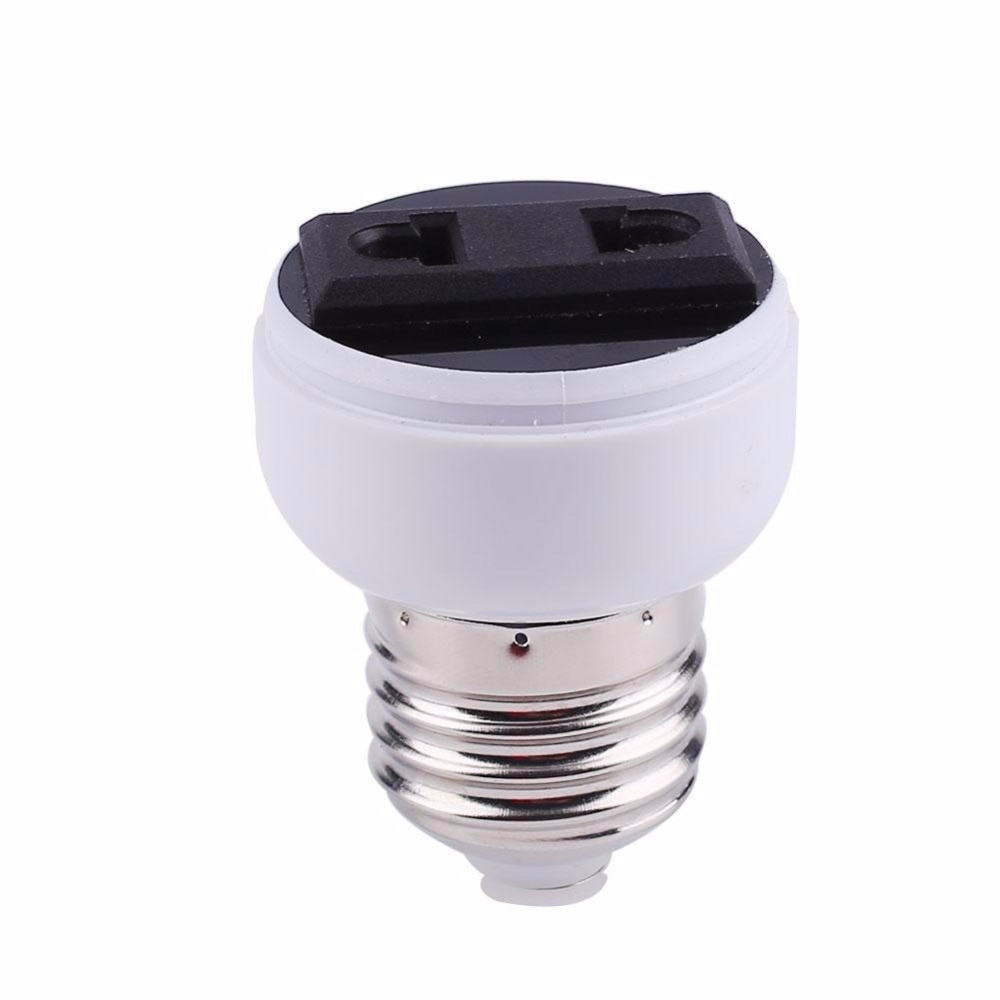 E27 Lamphouder Converter Socket US/EU Plug Praktische Lamp Wit Converter US/EU Plug Lampvoet