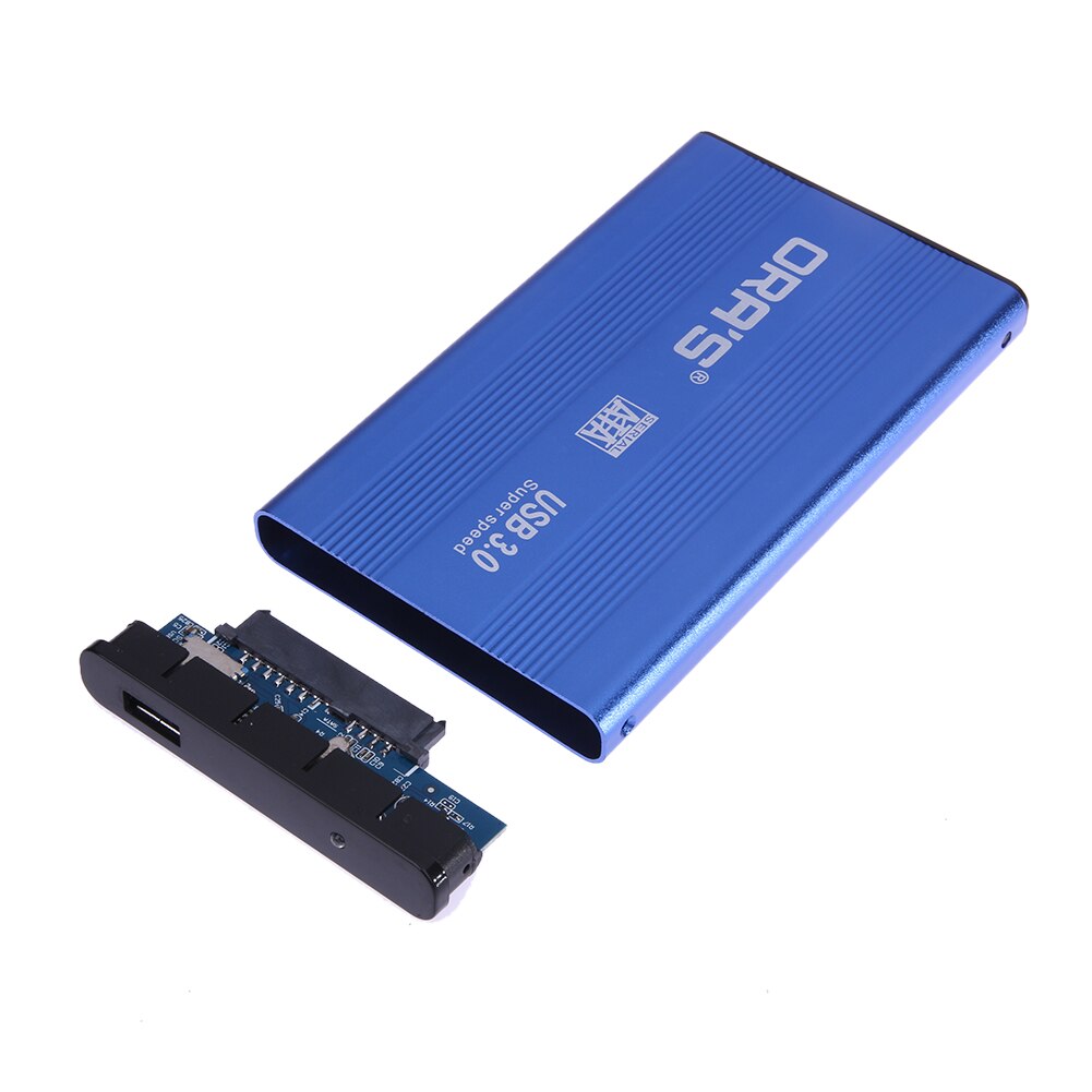 2.5 Inch Aluminum Alloy HDD Disk Case SATA To USB 3.0 Hard Drive External Enclosure for Laptop Notebook Hard Drive Box Case Blue
