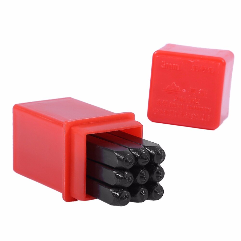 Number Stamp Punch Set Hardened Steel Metal Wood Leather Steel Punch Number Tool Leather Craft Stamp